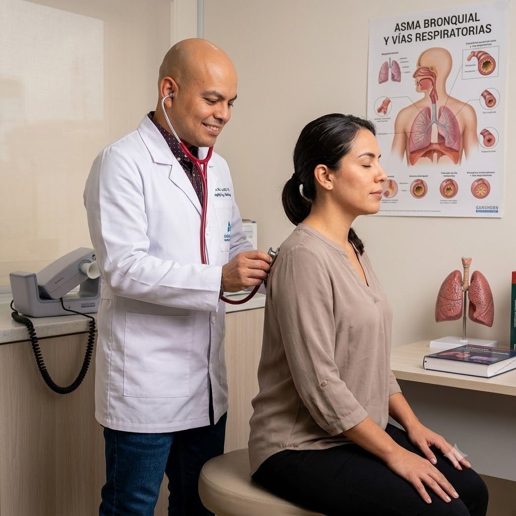 Asma Bronquial — Auscultación médica